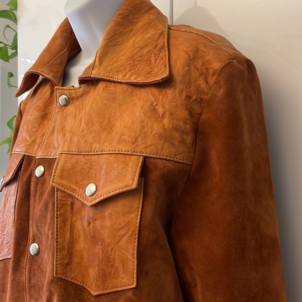 NWT Current Elliott The Crow leather suede jacket in rust
Size Medium $1078 - Picture 6 of 14